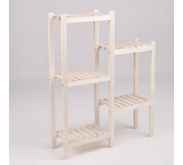 Стеллаж деревянный ЭкоДизайн двойной 5 полок 835-926