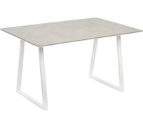 Стол Столбург Памир 08 СТП МДФ: Белый глянец - Стеклопастик: Бетао 4627194586378