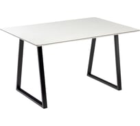 Стол Столбург Памир 04 СТП МДФ: Черный глянец - Стеклопастик: Мрамор Марквина 4657779040582