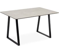 Стол Столбург Памир 06 СТП МДФ: Черный глянец - Стеклопастик: Бетао 4627194504983