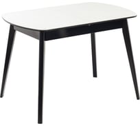 Стол Столбург Атлас 07 СТП МДФ: Черный глянец - Стеклопластик: Мрамор Марквина 4656758996704