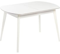 Стол Столбург Атлас 01 СТП МДФ: Белый глянец - Стеклопластик: Мрамор Марквина 4627194583780