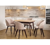 Стол Столбург ПГ 01 СТ ЛДСП: Венге - Стекло карамель 4627194507359