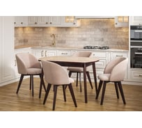 Стол Столбург ПГ 02 СТ ЛДСП: Венге - Стекло песочное 4627194516160