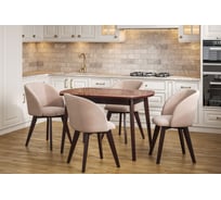 Стол Столбург ПГ 02 СТ ЛДСП: Венге - Стекло бордовое 4627194515996