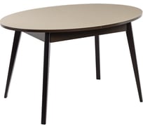 Стол Столбург Таггарт 01 СТ ЛДСП: Венге - Стекло капучино 4627194558634