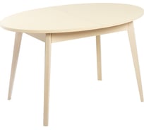 Стол Столбург Таггарт 01 СТ ЛДСП: Дуб молочный - Стекло песочное 4655752901646