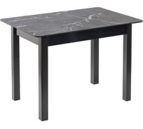 Стол Столбург Барнео 01 СТП МДФ: Черный глянец - Стеклопластик: Мрамор черный 4656758998494