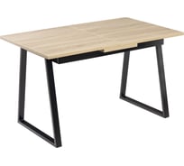 Стол Столбург УРБАН АП EGGER: Дуб Бардолино серый - Царговый пояс: Черный матовый 4656760027182