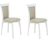 Стул AURORA Тулон 2, спинка мягкая, Эмаль белая/Атина 2 шт. в уп. 101884