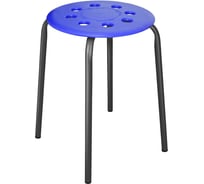 Табурет с пластмассовым сиденьем Nika, синий ТП01/С
