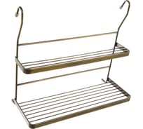 Полка двухъярусная "mix" lemax, античная бронза YJ-G212 AB