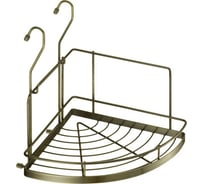 Угловая малая полка Lemax длина 235 мм, ширина 260 мм, высота 280 мм, античная бронза YJ-G301A AB