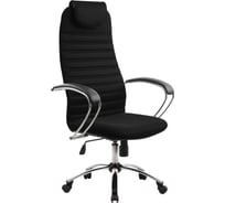 Офисное кресло МЕТТА BK-10CH, ткань-сетка, хром, черное 531879