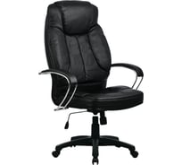 Офисное кресло МЕТТА "LK-12PL", экокожа, черное 531505