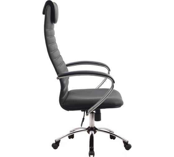Офисное кресло МЕТТА BK-10CH, ткань-сетка, хром, серое 531880