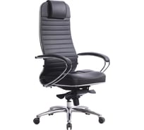 Офисное кресло МЕТТА "SAMURAI" KL-1, кожа, черное 531532