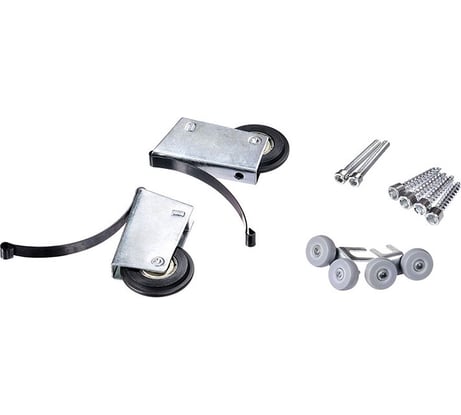 Ролики/колеса в комплекте Mebax Симметрия 1-ый класс для шкафа-купе с саморезом 6мм 00000000030