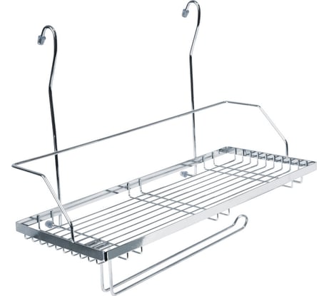 Полка с держателем для полотенца Lemax, длина 395 мм, ширина 215 мм, высота 300 мм, хром MX-429