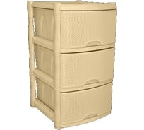 Универсальный комод BranQ Nature 3-секционный слоновая кость BQ3772СЛК