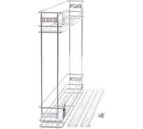 Выдвижная корзина бокового крепления Fit 15 хром +4 винта 07.S15.F00 CR