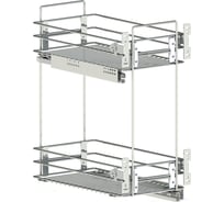 Выдвижная корзина ЮММ-Техно 30 хром II уровня + направляющие 10.05.03.1.1.1