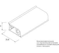 Плинтус для столешницы opes