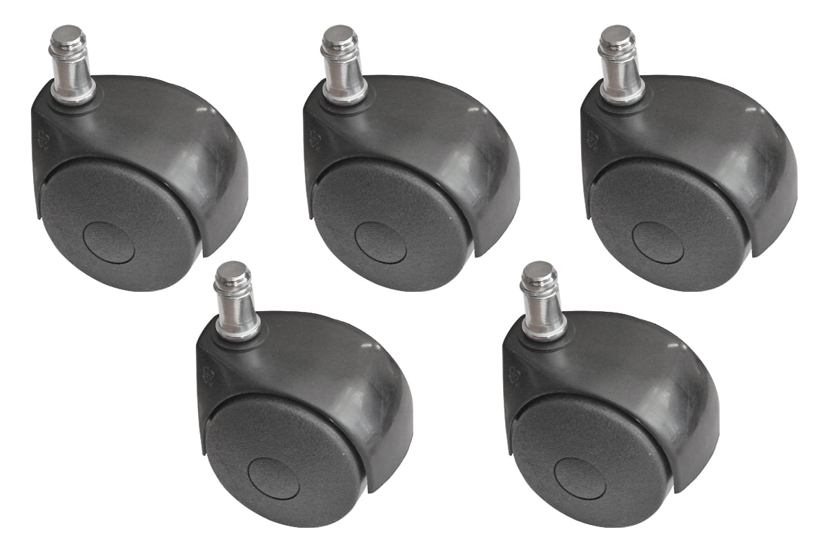 Колесо для офисных кресел GVM d50 нагрузка 50 кг/шт чёрное RT.050PIR.N ...