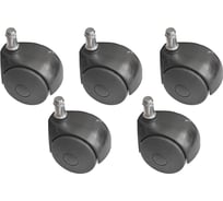 Колесо для офисных кресел GVM d50 нагрузка 50 кг/шт чёрное RT.050PIR.N