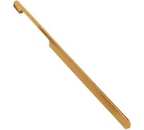 Ручка мебельная Crocus-Life золото, скоба, алюминиевая, скрытый монтаж, дизайнерская фурнитура для мебели, в стиле лофт, длинная, для шкафа, 800мм, накладная, рейлинг, модерн, матовый L80-G