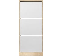 Обувница Венталл Арт Лаком-3 дуб сонома/белый Ven_00675