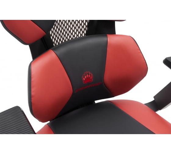 Кресло EVERPROF Tiger экокожа, красный/черный EP Tiger PU Red/Black