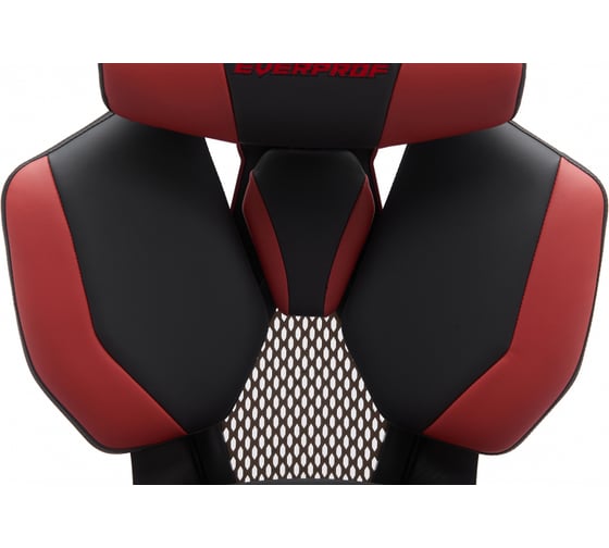 Кресло EVERPROF Tiger экокожа, красный/черный EP Tiger PU Red/Black