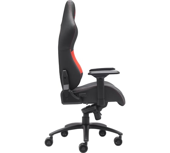 Кресло Everprof Jaguar экокожа, красный/черный EP Jaguar PU Red/Black
