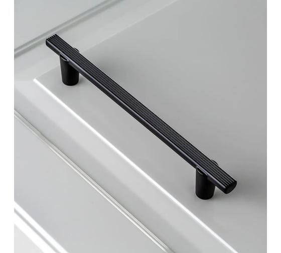 Ручка GTV RAY 128 мм, черный матовый UZ-RAY-128-20M