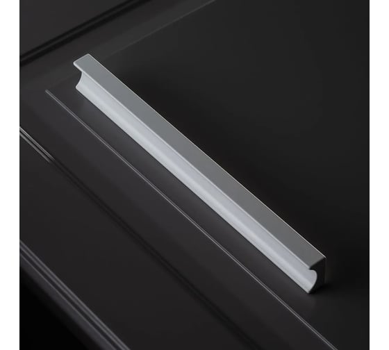 Мебельная алюминиевая ручка GTV GROOVE 160 мм/190 мм, белый матовый UA-GROOVE-160-10M