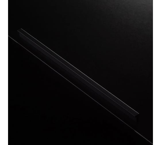 Мебельная алюминиевая ручка GTV PILLAR 320 мм/360 мм, черный матовый UA-PILLAR-320-20M