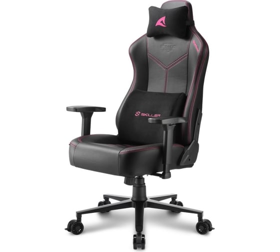 Игровое кресло Sharkoon Skiller SGS30 чёрно-розовое SGS30-BK/PK