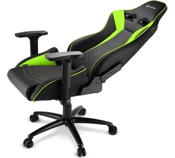 Игровое кресло Sharkoon Elbrus 3 чёрно-зелёное ELBRUS 3 BK/GN