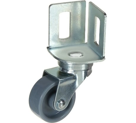 Поворотное колесо Alex D40 площадка с боковым креплением без тормоза 3-0009