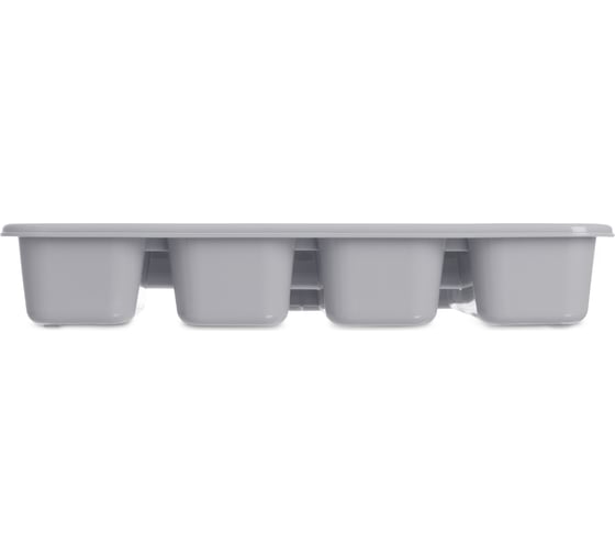 Лоток для столовых приборов серый 26.5x34x4.5см HOBBY LIFE HL0411200GR