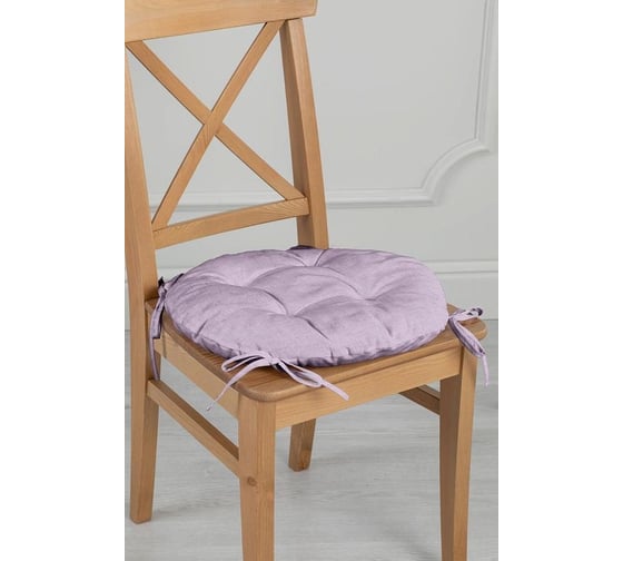 Чехол на табурет Wenge с тафтингом диаметр 40 903 рисунок 60008-17 Lavender 896388