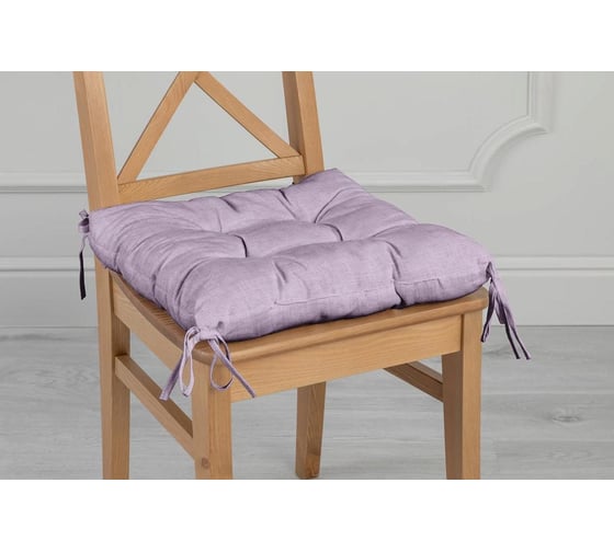Чехол на табурет с тафтингом Wenge 40x40, арт 903, рис 60008-17 Lavender 896386