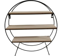 Полка Homium Wood 02, цвет коричневый, круглая LS18-5040