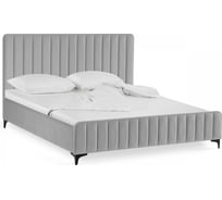 Кровать Woodville Амелия 160x200, без ПМ, светло-серая 539670