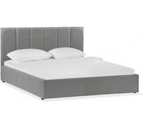 Кровать Woodville Афродита-3 160x200 см, с ПМ, рогожка серая 353622
