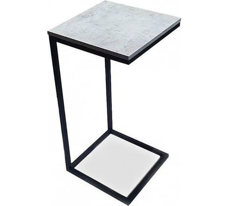 Стол журнальный Desk Question лофт DQ Simple Fir цвет бетон чикаго 350x350x716 10128