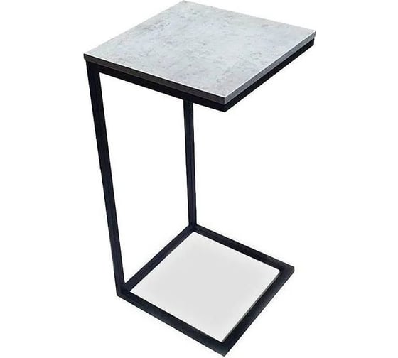 Стол журнальный Desk Question лофт DQ Simple Fir цвет бетон чикаго 350x350x716 10128