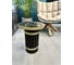 Столик журнальный круглый Maison de Plush Marbre noir черный мрамор S 19T005B 2