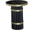 Столик журнальный круглый Maison de Plush Marbre noir черный мрамор M 19T005A 1